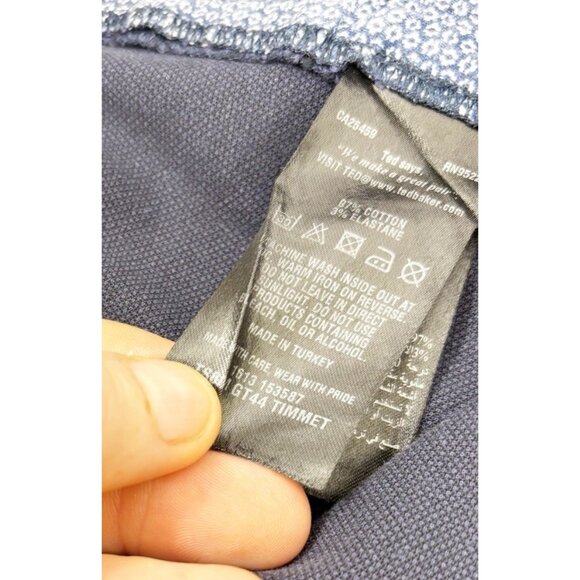 Ted Baker 36R (Actual 36x30) Timmet Blue Textured Dress Pants  Drycleaned EUC - Picture 5 of 12